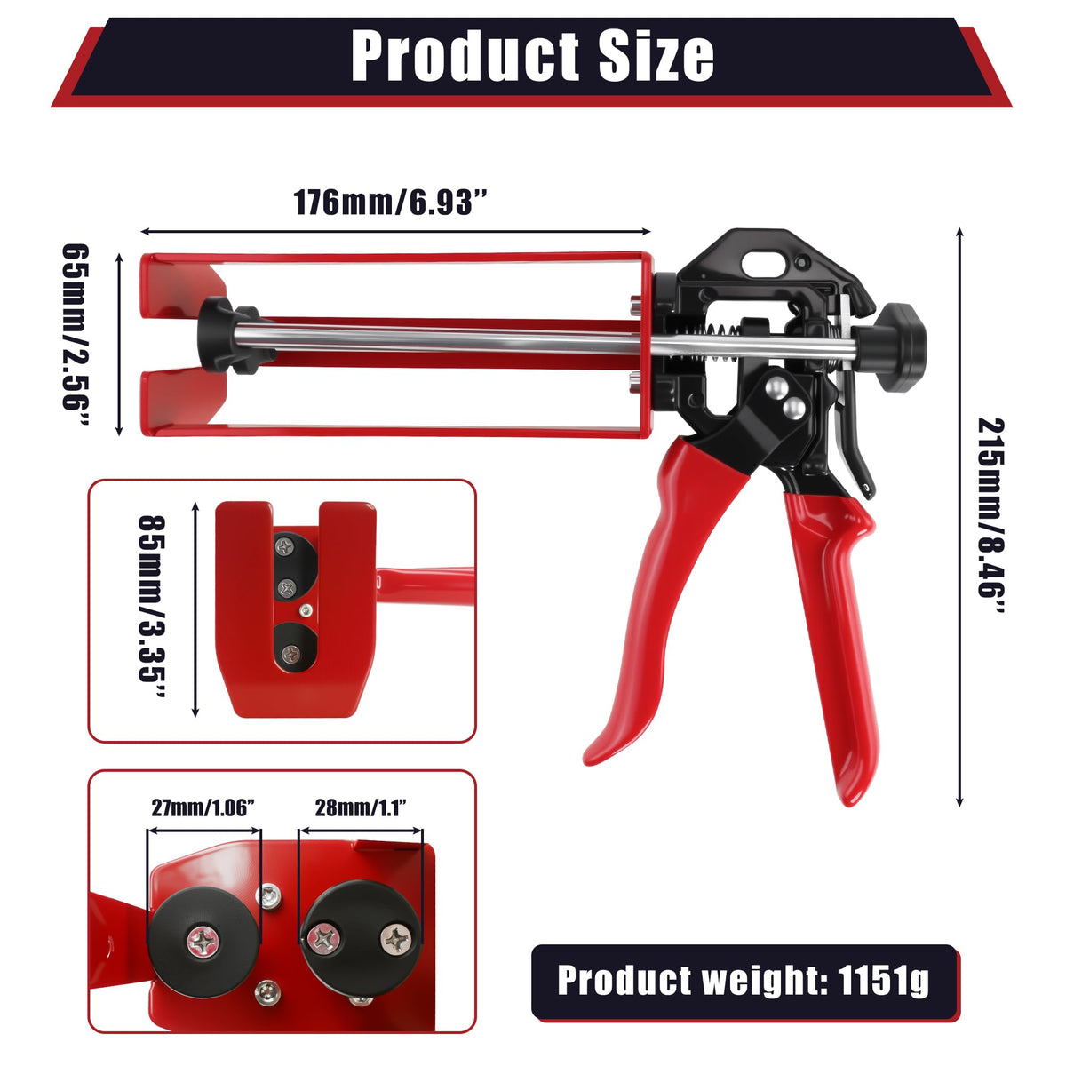 Storvix epoxy gun kit shows mixing nozzles, gloves, and scrapers.