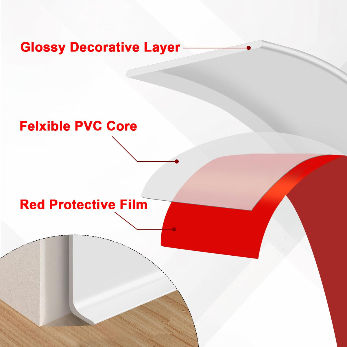 Storystore baseboard gap-covering design hides floor-wall gaps neatly.