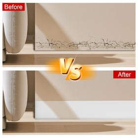 Storystore baseboard gap cover hides seams between floor and wall