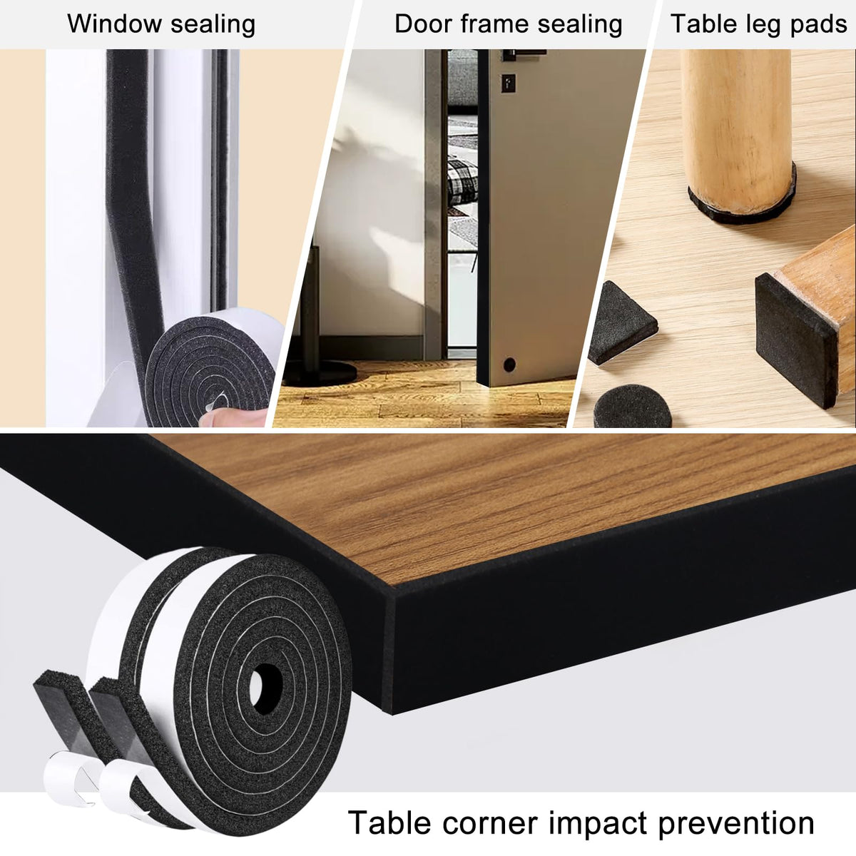 Storystore furniture gap seal being applied near a cabinet edge