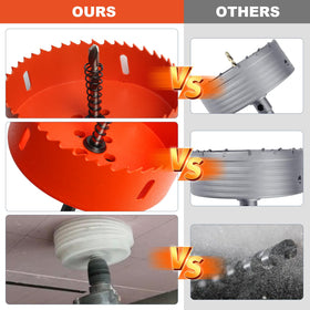 Storystore recessed-lighting cuts offer accuracy and efficiency with the included arbor.