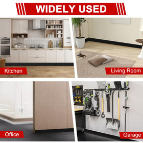 Storystore wall baseboard update offers quick, tool-free room refresh.
