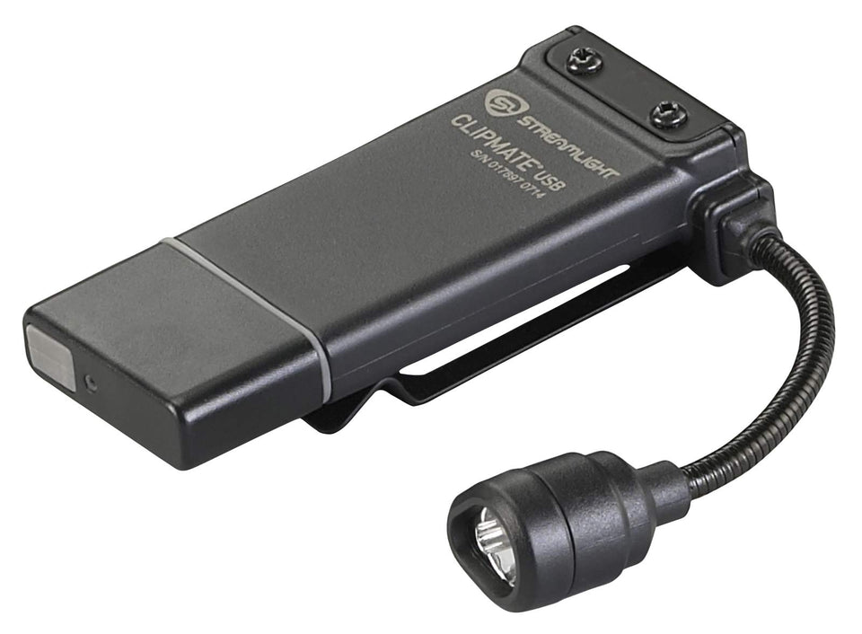 Streamlight ClipMate clipped to a hat for hands-free task lighting.