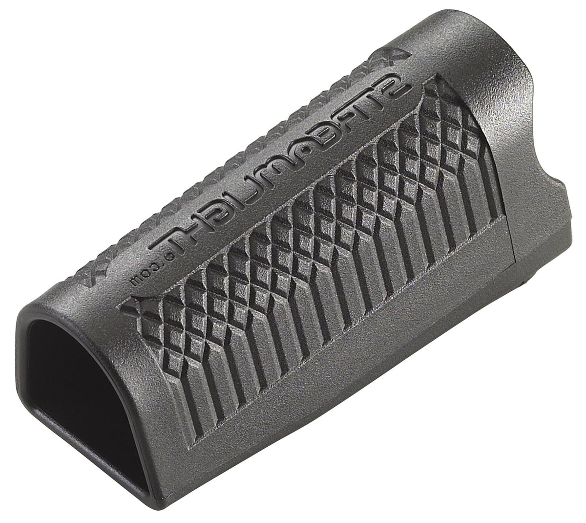 Streamlight nylon holster close-up, showcasing lightweight, rugged construction for reliable performance.
