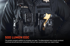 Rugged anodized aluminum MacroStream body for durability