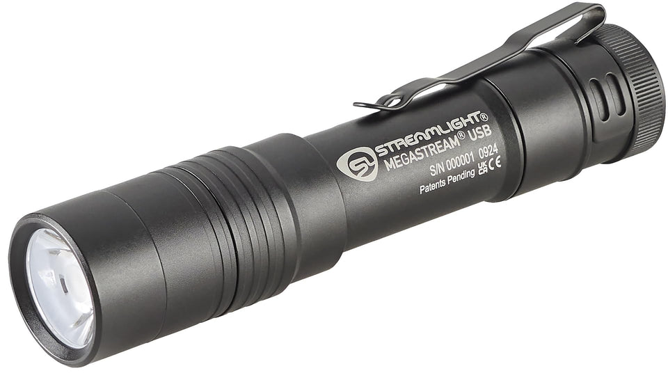 Streamlight MegaStream front view showing 1800-lumen brightness for night tasks.