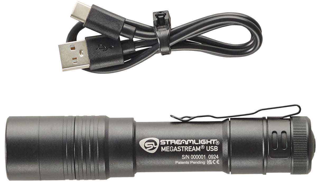 Streamlight MegaStream tail switch enables momentary and constant modes for quick control.