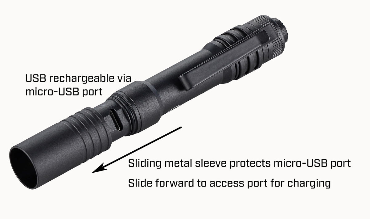 Streamlight MicroStream pocket clip enables hands-free use on hats or pockets