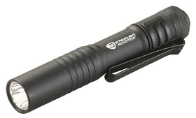 Streamlight MicroStream pocket flashlight with clip for quick access.