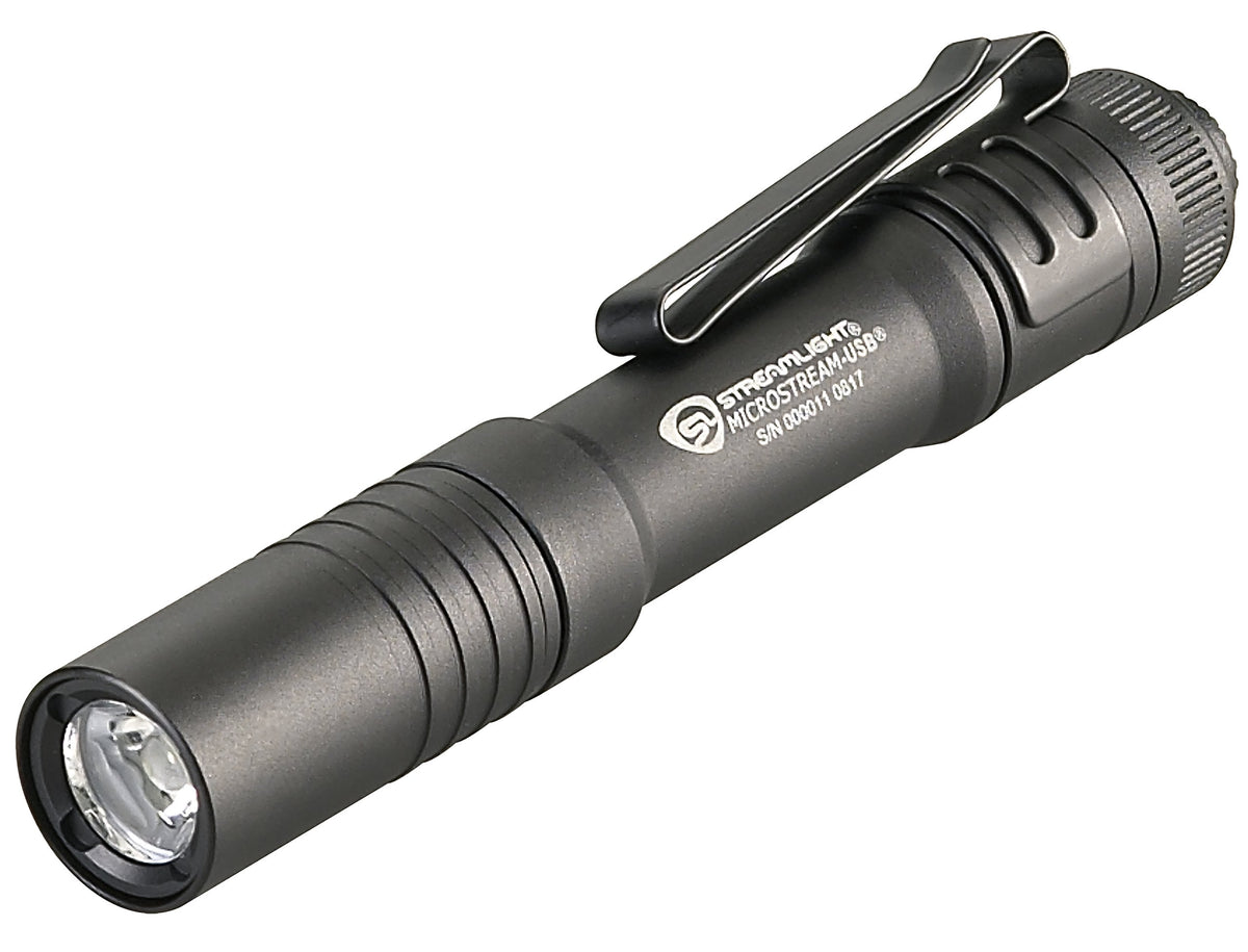 Streamlight MicroStream USB rechargeable LED flashlight highlights portable power for on-the-go tasks.