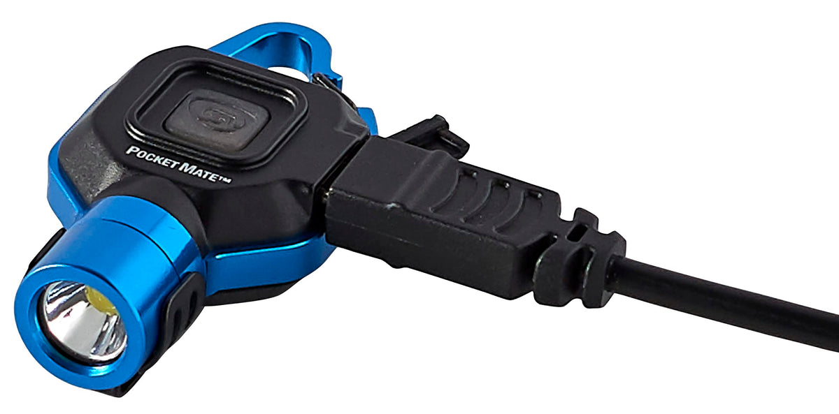 Streamlight Pocket Mate charging indicator shows status during USB recharge.