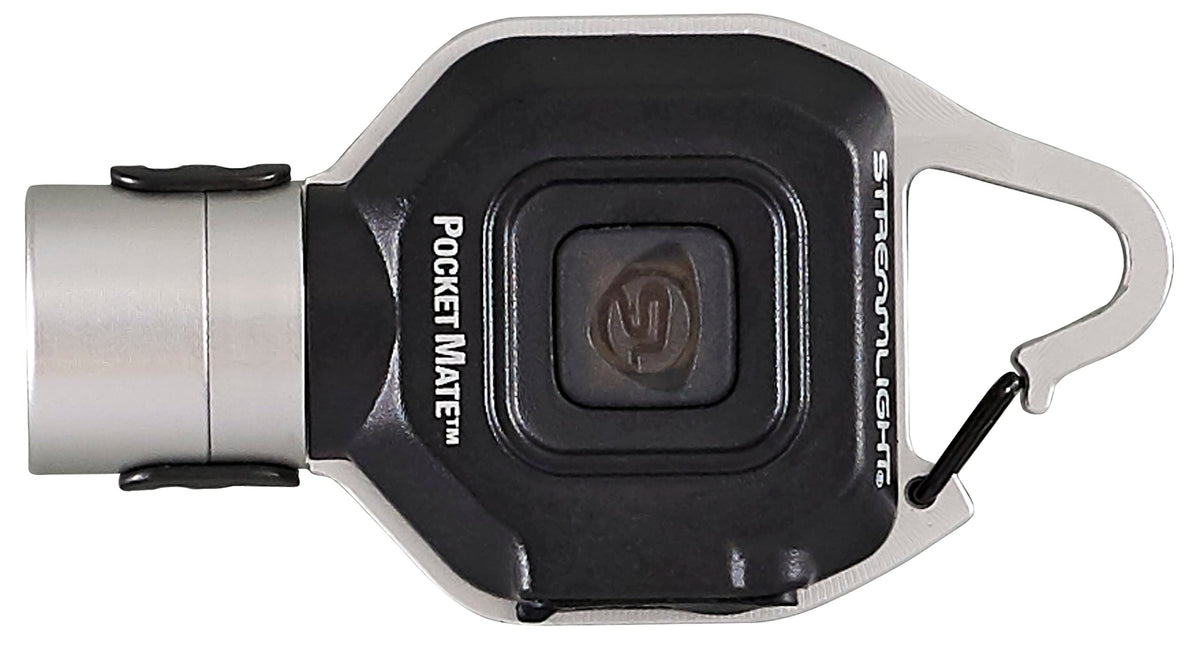 Streamlight Pocket Mate clip-on design for easy hands-free attachment.