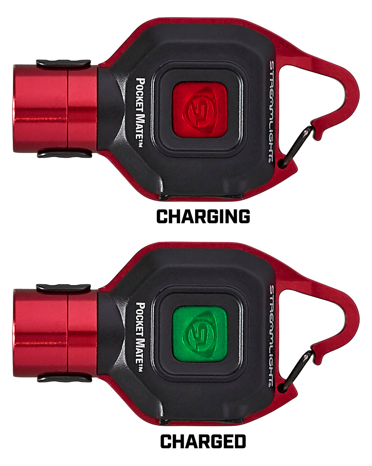 Streamlight Pocket Mate rugged polycarbonate and aluminum frame for durability.