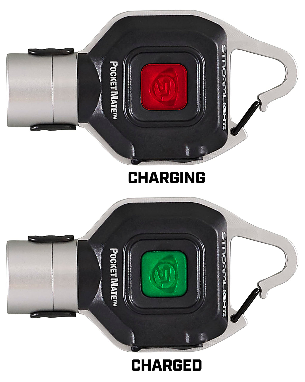 Streamlight Pocket Mate durable polycarbonate-aluminum frame for rugged use.