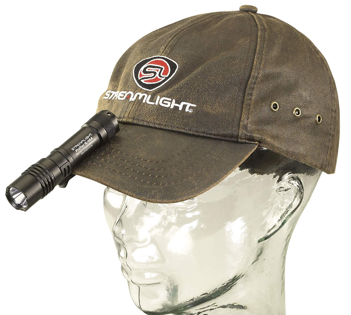 Streamlight ProTac 1L-1AA bright LED beam in action.