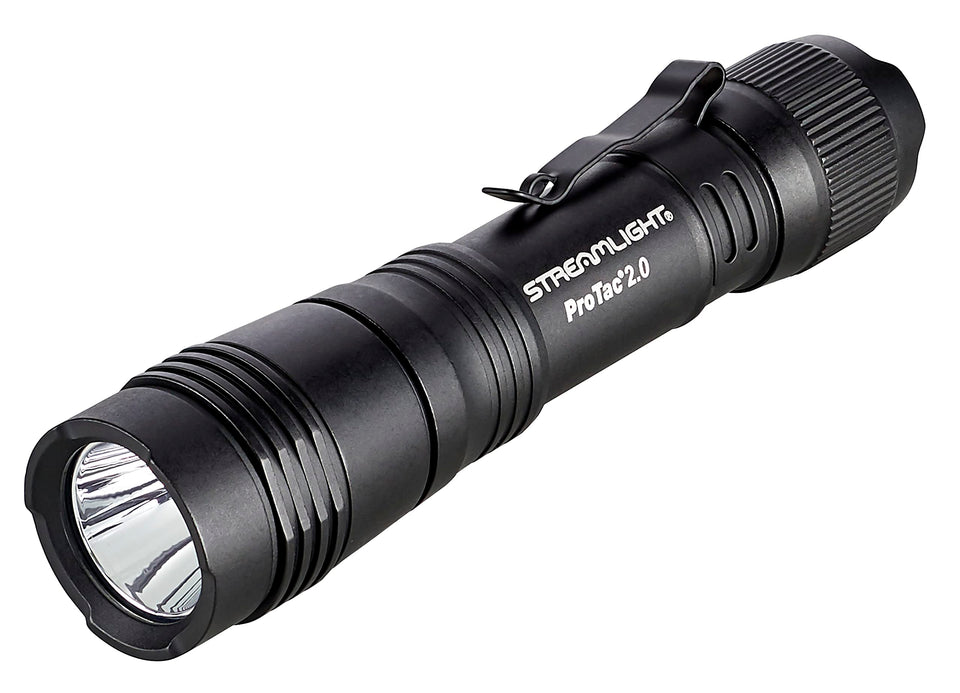 Streamlight ProTac 2.0 beam profile for clear visibility in dark environments.
