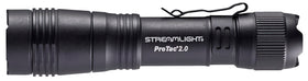 Streamlight ProTac 2.0 tail cap showing one-handed operation capability.