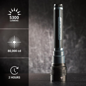 Streamlight ProTac HL 6 beam range up to 566 meters for long-distance visibility
