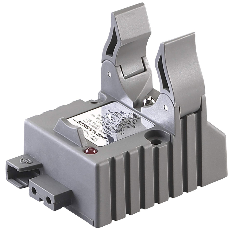 Streamlight Strion charger holder in gray compact design for fast charging on the go