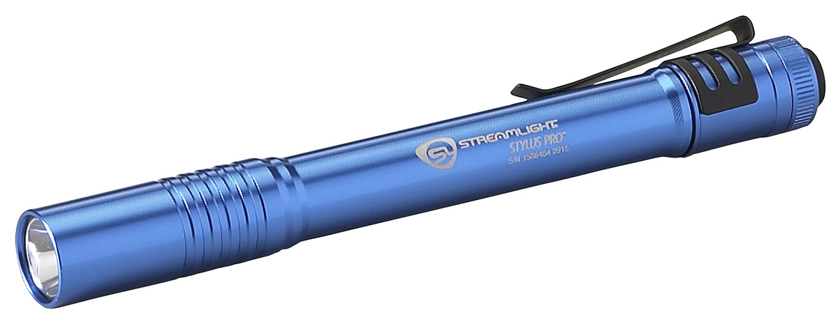 Streamlight Stylus Pro penlight blue body ideal for on-the-go tasks.
