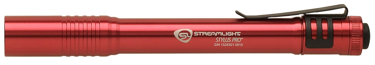 Stylus Pro pocket clip keeps the light within easy reach on the job
