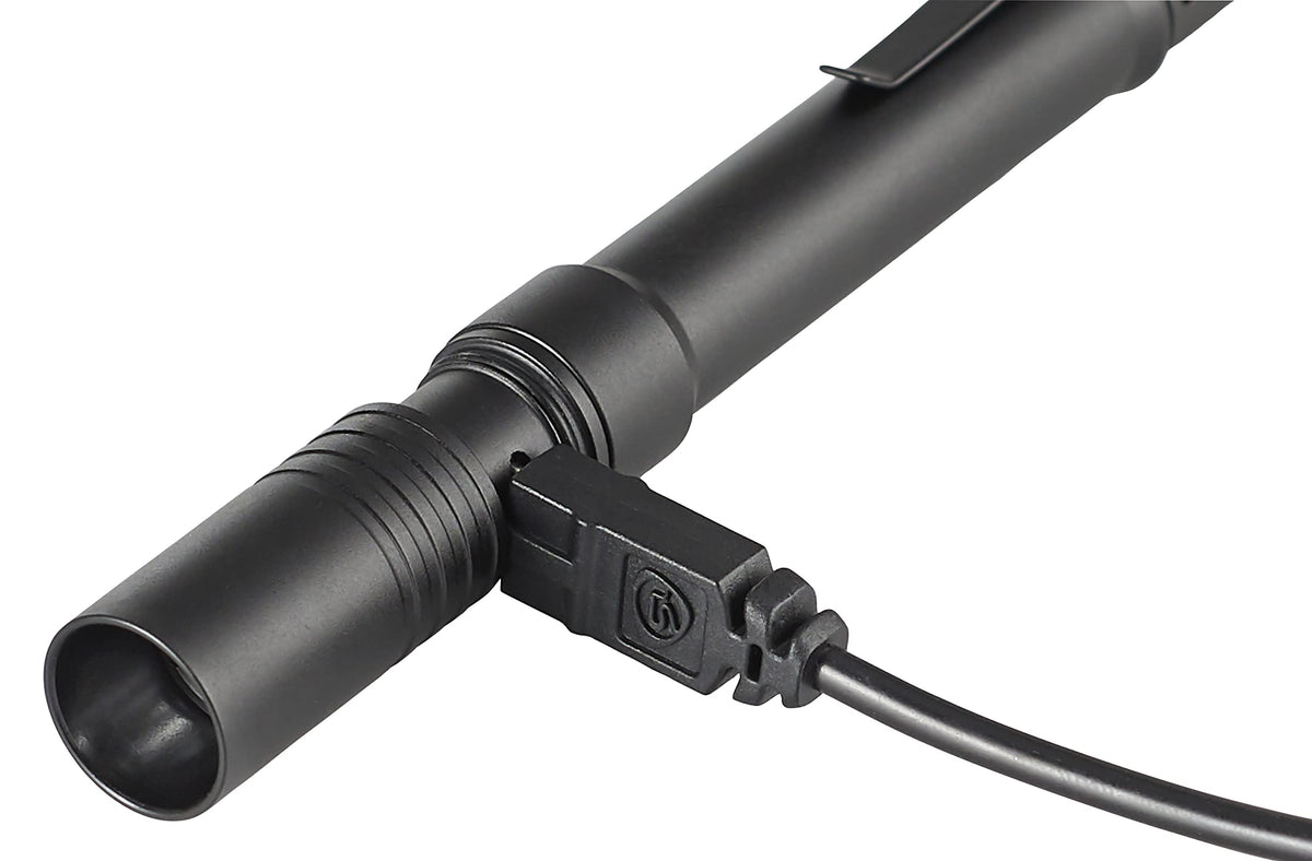Streamlight Stylus Pro USB charging-port access minimizes downtime in the field.
