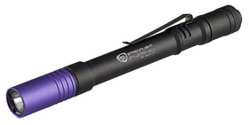 Streamlight Stylus Pro UV 400nm LED highlights documents for fraud detection and forensics.