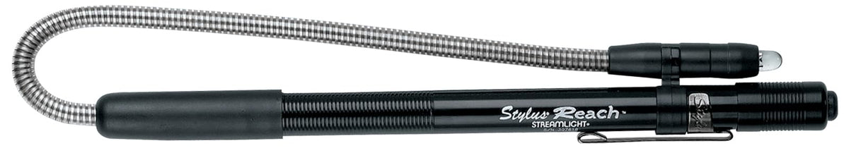 Streamlight Stylus Reach blue LED beam highlights contrast for detecting leaks