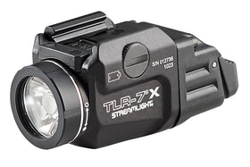 Streamlight TLR-7 X mounted on a firearm for bright 500 lumen illumination