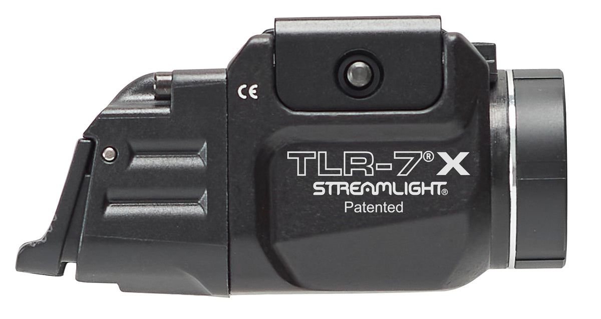 TLR-7 X rail clamp attaches rapidly to weapon rail for quick setup