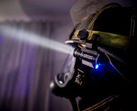 Streamlight Vantage low-profile design reduces bulk on helmets