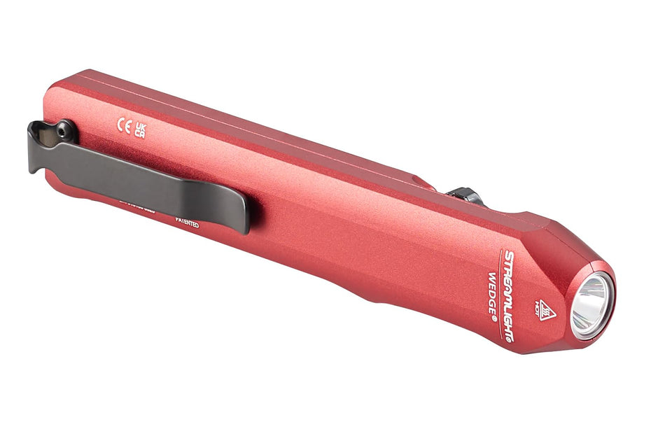 Streamlight Wedge beam reach demonstrating 69-meter visibility for dark spaces