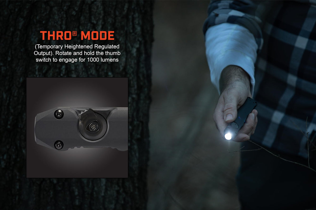 Streamlight Wedge rotary-thumb-control offers one-handed operation and precise mode switching