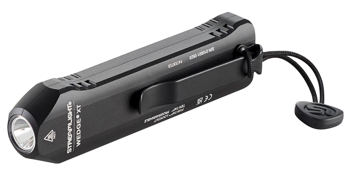Streamlight Wedge XT side view with deep pocket clip for secure everyday carry