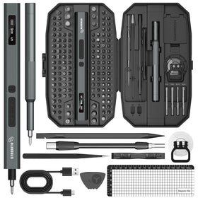 STREBITO 155-in-1 case keeps tools organized for on-the-go repairs.