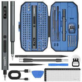 STREBITO 155-in-1 screwdriver set close-up highlighting precise torque control.
