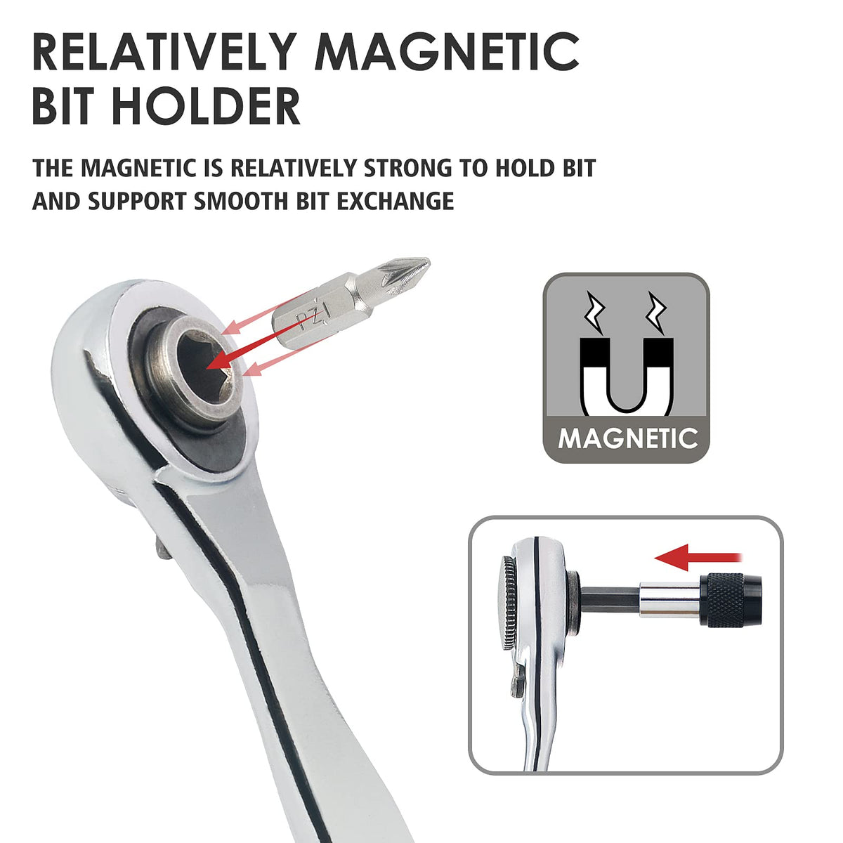 STREBITO 72-tooth mechanism delivers smooth, small-angle repositioning for fast repairs.