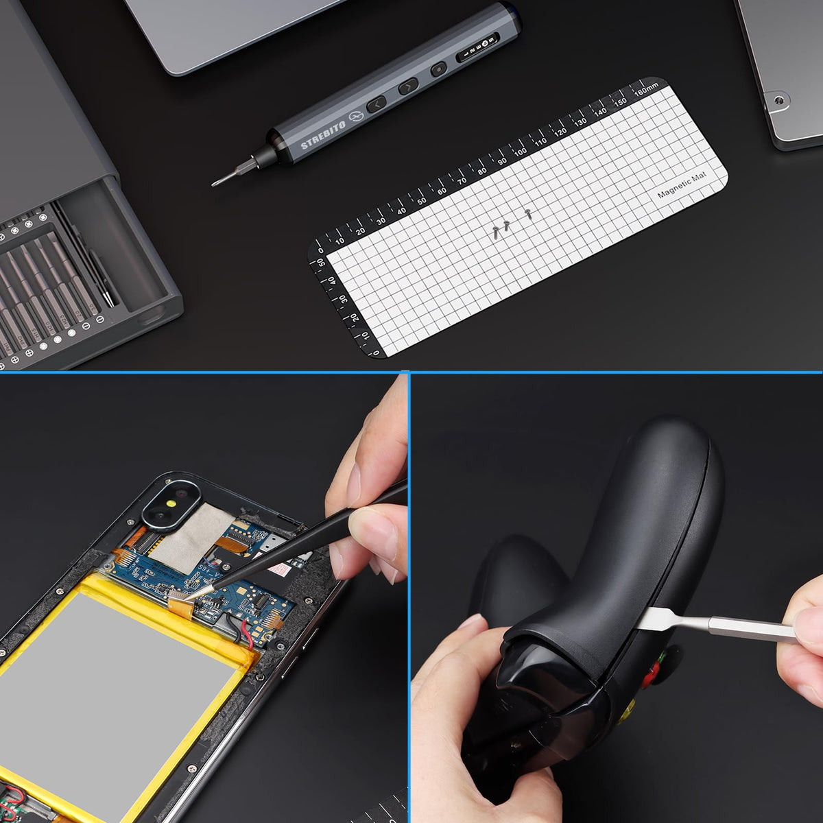 STREBITO compact pop-up mechanism saves space in a toolkit.