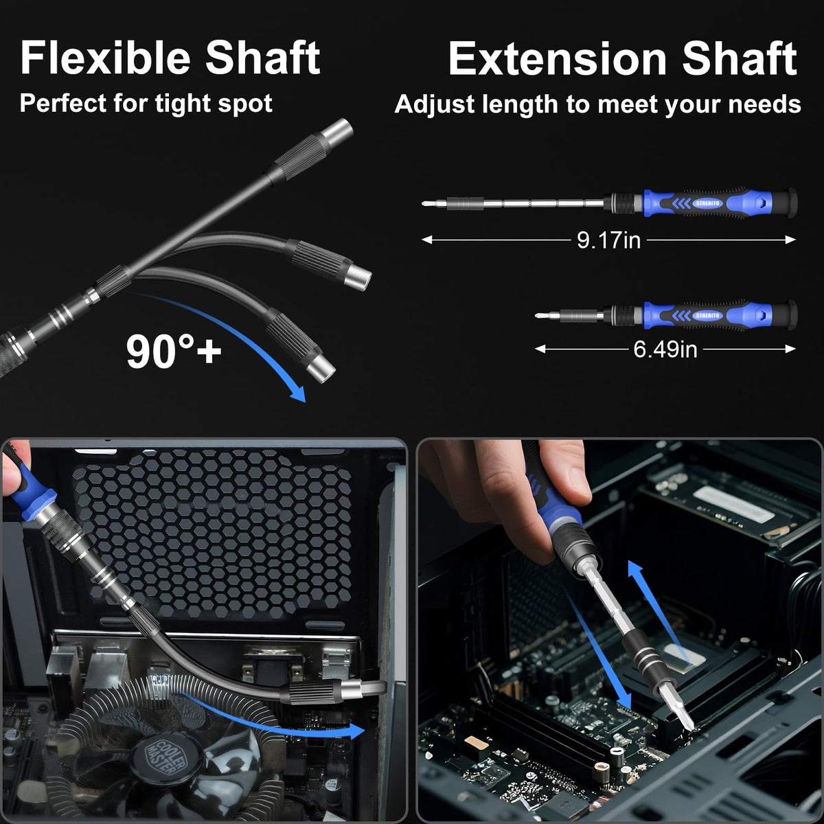 STREBITO toolkit with lifetime warranty badge on packaging.