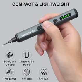 STREBITO forward-reverse switch enables easy driving and removal.