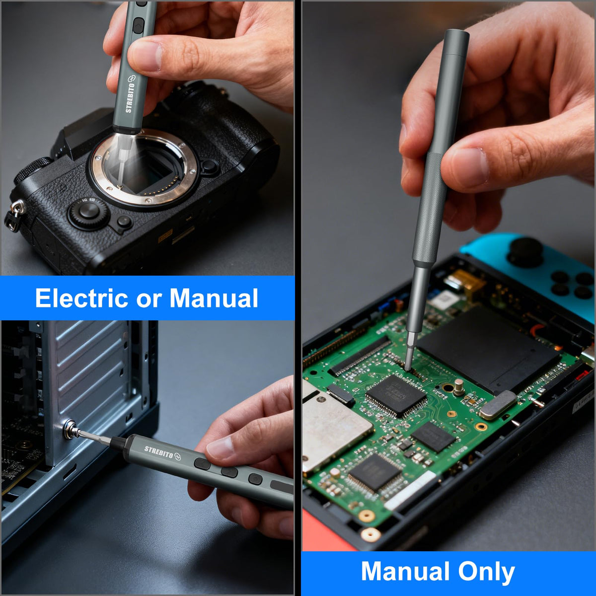STREBITO portable dual-sided storage keeps bits organized.