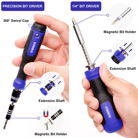 STREBITO one-quarter-inch bits with integrated nut driver for versatility