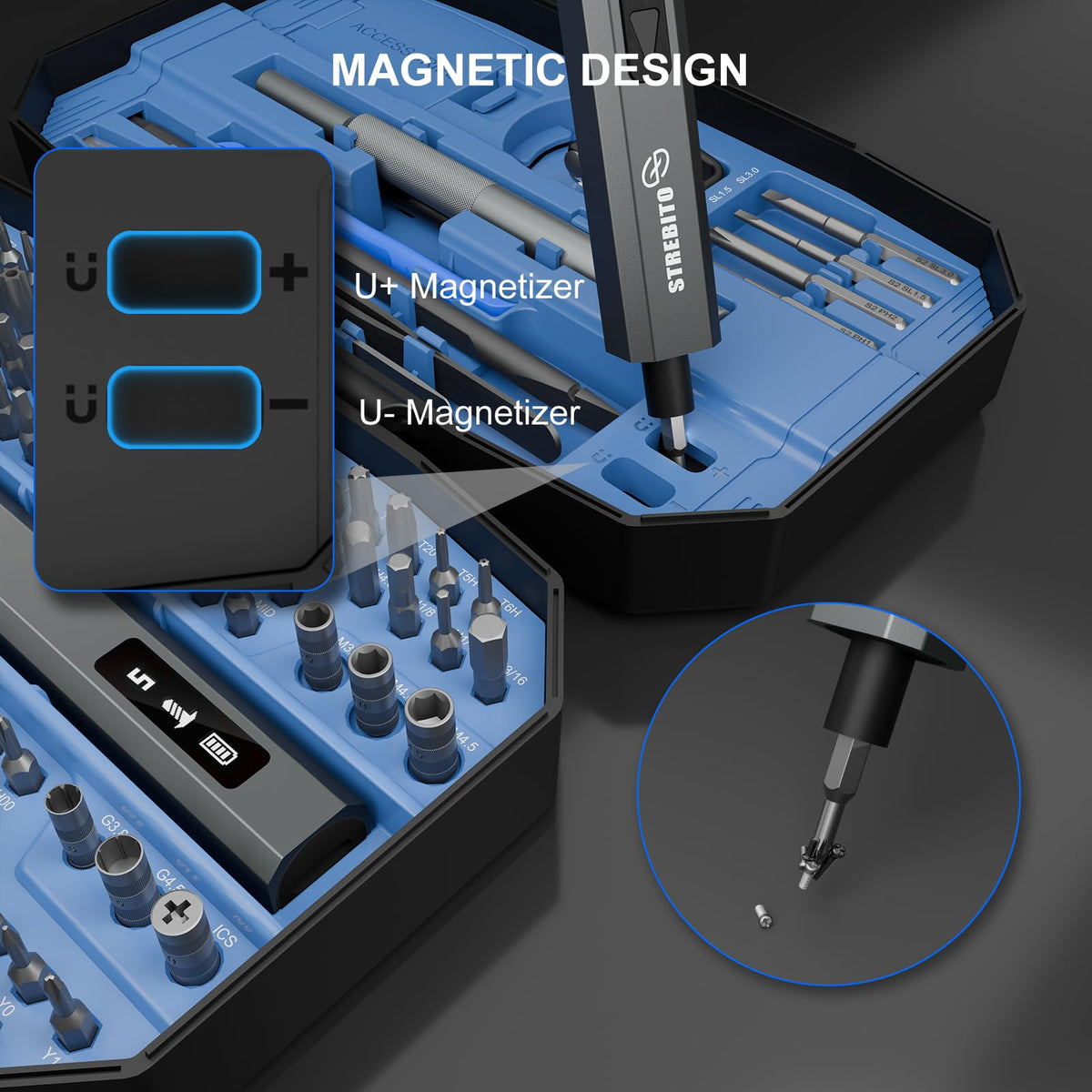 STREBITO rugged hard case keeps tools secure during travel.