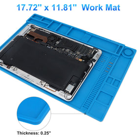 STREBITO silicone soldering mat features easy-clean non-slip surface