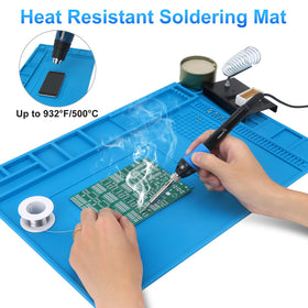 STREBITO silicone soldering mat surface heat resistant up to 932 degrees Fahrenheit