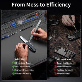 STREBITO soldering mat large tool zone hold essential tools within reach