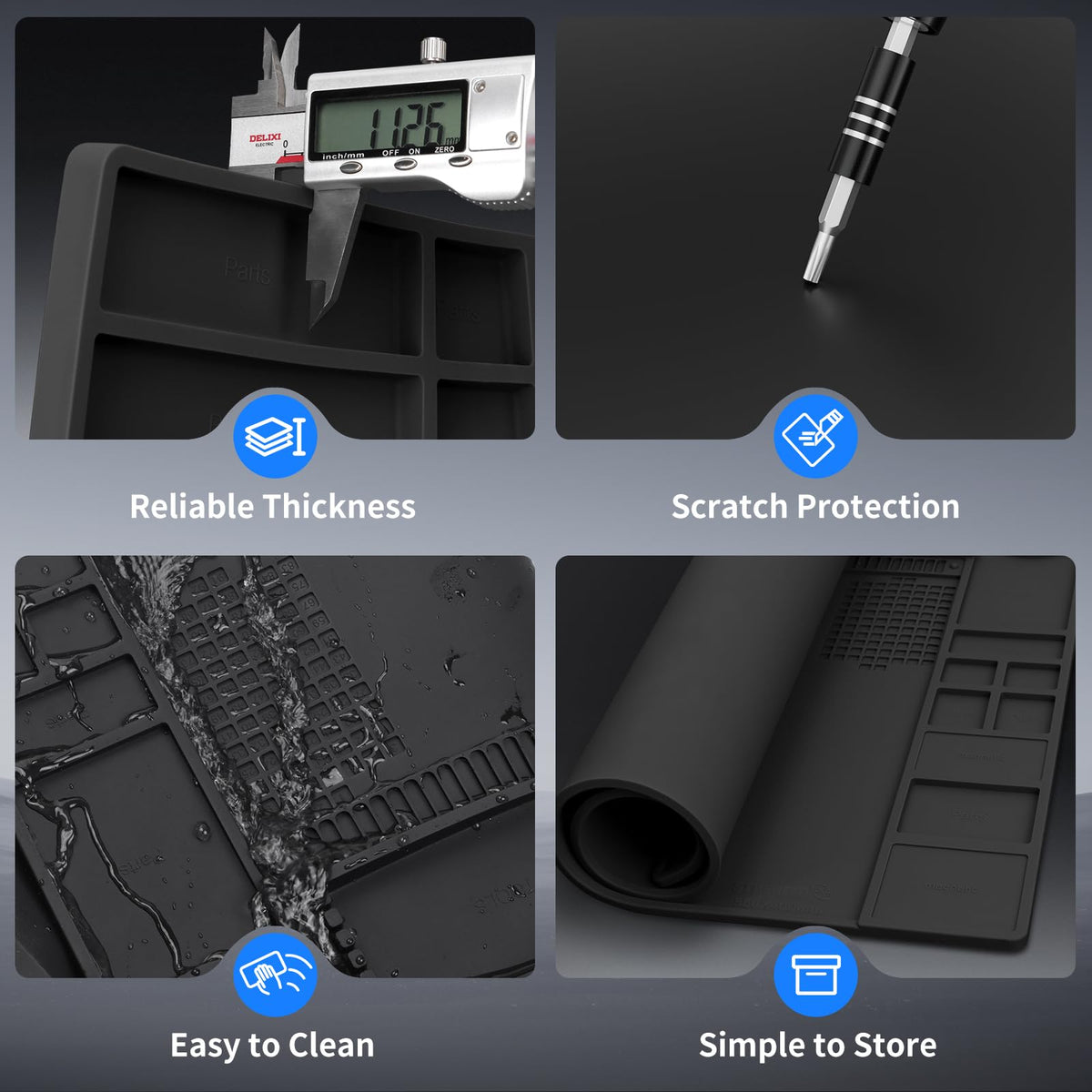 STREBITO warranty-backed soldering mat for long-term use
