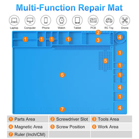 STREBITO organization zones keep screws and parts within easy reach