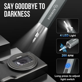 STREBITO USB-C charging port enables fast, universal power options.