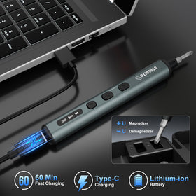 STREBITO USB-C charging port enables quick, convenient recharges